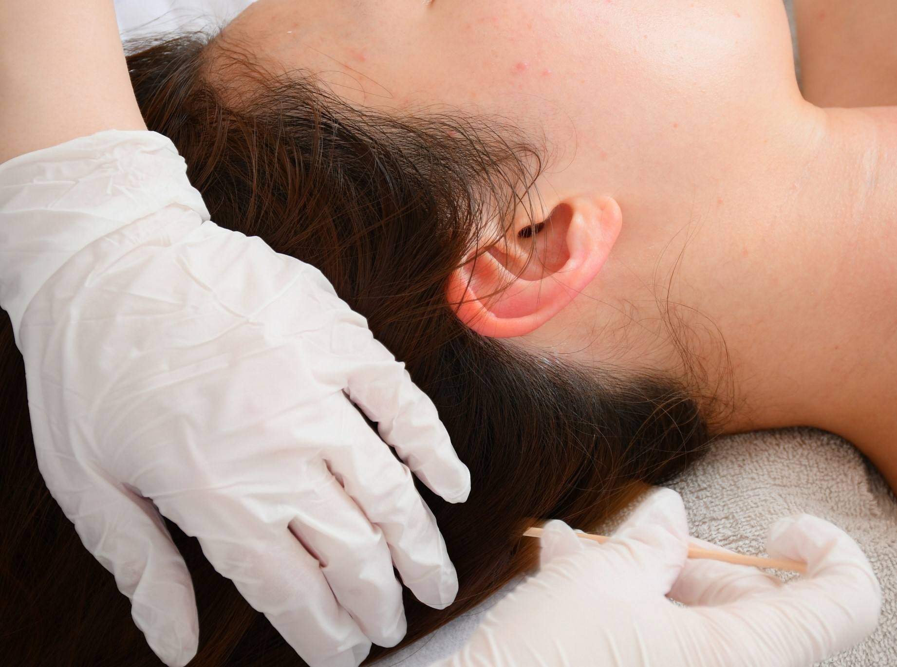 自律神経調整の施術風景