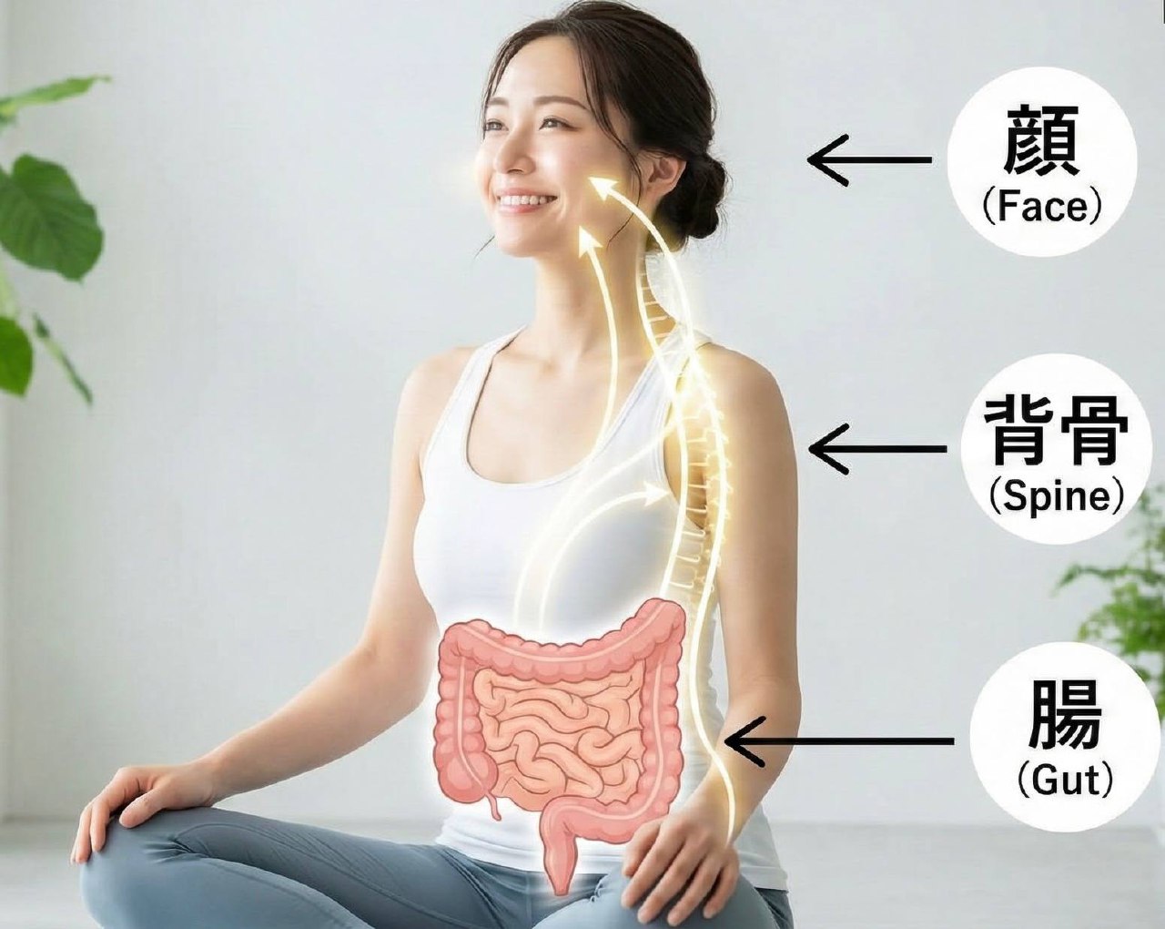 顔は骨格・臓のつながり